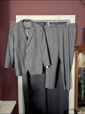 Brooks Brothers 2pc Vitale Barberis Canonico Gray Wool MiUSA Men's Suit